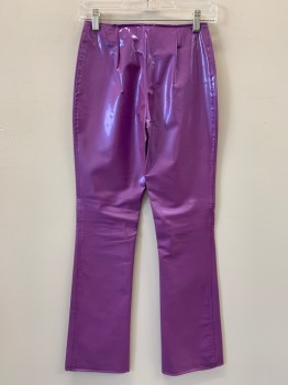 SWEET P., Iridescent Purple, Latex, F.F, Zip Front With Snap Button,