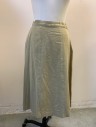 MTO, Khaki Brown, Cotton, Solid, 1940s Soft Twill, 6 Panel, Side Zip, Hook & Eyes  Waist, Mid Calf Length, WPA, Multiple